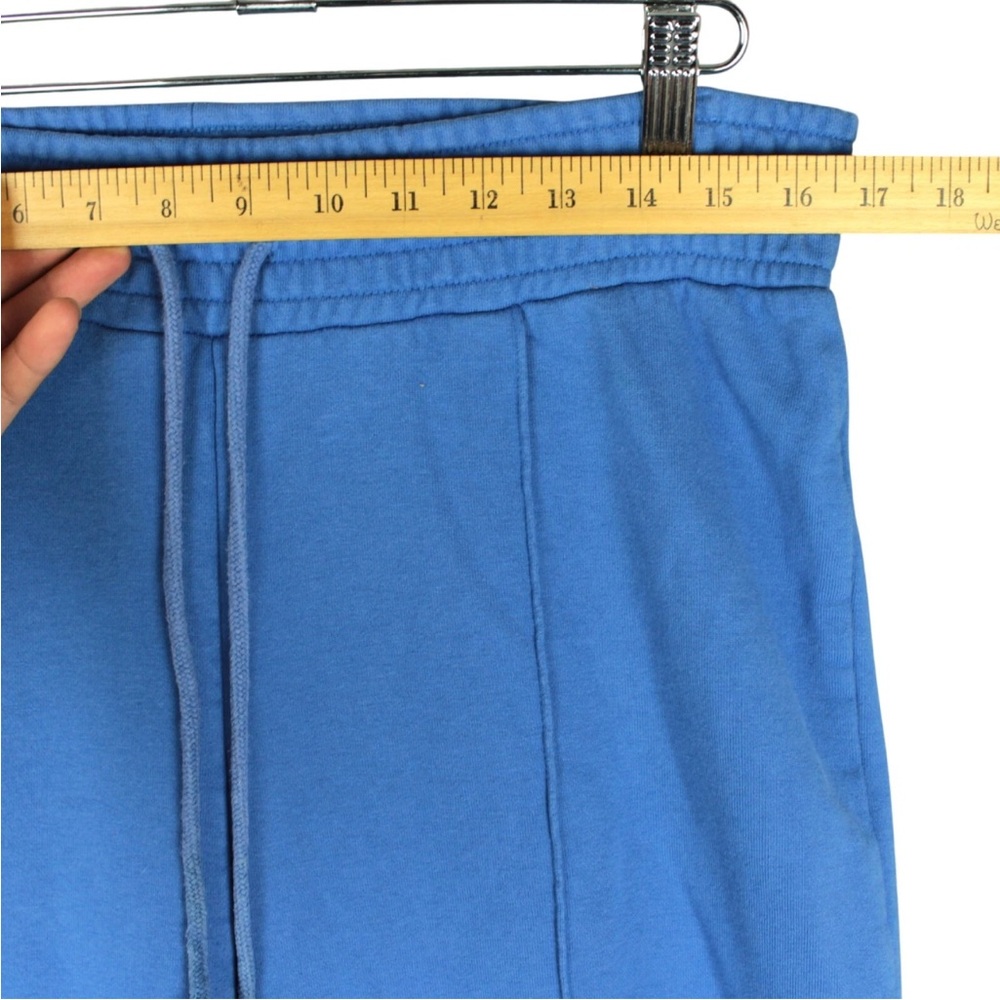 Free People Sweatpants Women Size Large Drawstring Comfy Lounge Wide Legs Blue - Picture 6 of 11